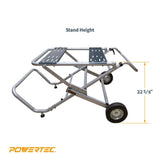 Powertec MT4009 Rolling, Foldable Stand for Table Saws