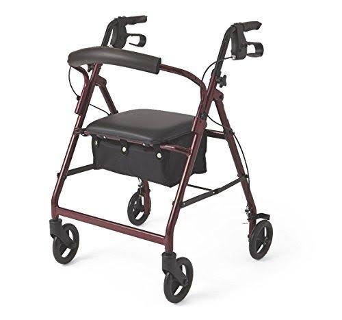 Medline Basic Aluminum Rollator for Everyday Mobility Support