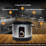 Pars Automatic Persian Rice Cooker, 10-Cup Tahdig Rice Maker for Perfect Rice Crust