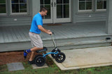KneeRover Quad All-Terrain Knee Walker with Metallic Blue Finish