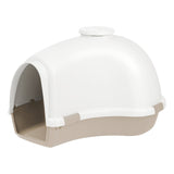 Large White/Almond Igloo-Shaped Dog House by Iris