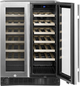 Insignia Dual-Zone Wine and Beverage Cooler with Glass Doors, Stainless Steel