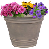 Sunnydaze Franklin Outdoor Flower Pot Planter, 20-Inch Polyresin Construction
