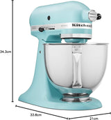 KitchenAid Artisan KSM150PS Stand Mixer, 5-Quart Tilt-Head Design with Pouring Shield, Cast Iron