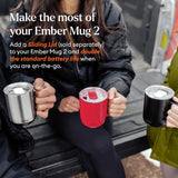 Ember Temperature Control Smart Mug 2, 14 Oz App-Controlled Heated Coffee Cup with Improved Design & 80-Minute Battery Life, White