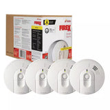 Kidde i4618 Hardwired Smoke Alarm, 4-Pack with Ionization Sensor, 120V AC Power and 9V Battery Backup