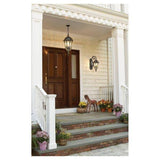 Feiss Baton Rouge OL6002WAL 3-Light Wall Lantern with Walnut Finish