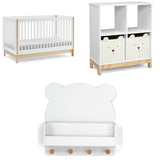 GAP babyGap Tate 4-in-1 Convertible Crib, GREENGUARD Gold Certified, Bianca White and Natural