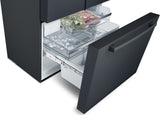 Bosch 800 Series Smart French Door Refrigerator, 21 Cu. Ft. Counter-Depth Design in Black Stainless Steel