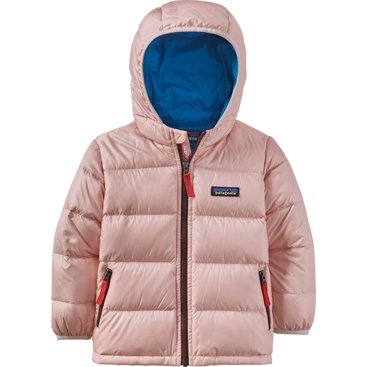 Patagonia Baby Hi-Loft Down Sweater Hoody in Seafan Pink, 18M
