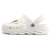 WOUEOI Childrens Cartoon Clog Sandals, Slip-On Garden Shoes for Boys and Girls, Lightweight Beach Slides