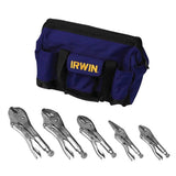 Irwin Vise-Grip 5-Piece Locking Pliers Set with Carrying Bag