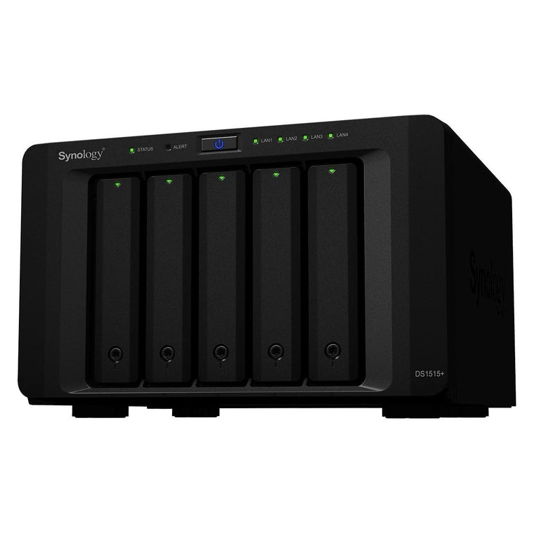 Synology DiskStation DS1515 5-Bay Diskless NAS Server with SATA 6Gb/s Connectivity