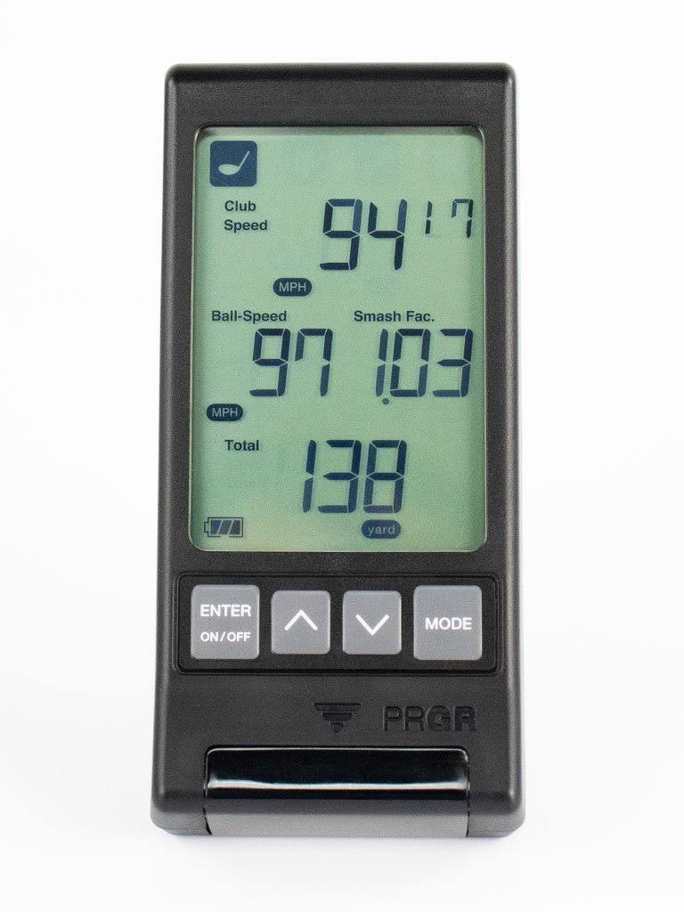 2021 PRGR Black Portable Launch Monitor for Golf
