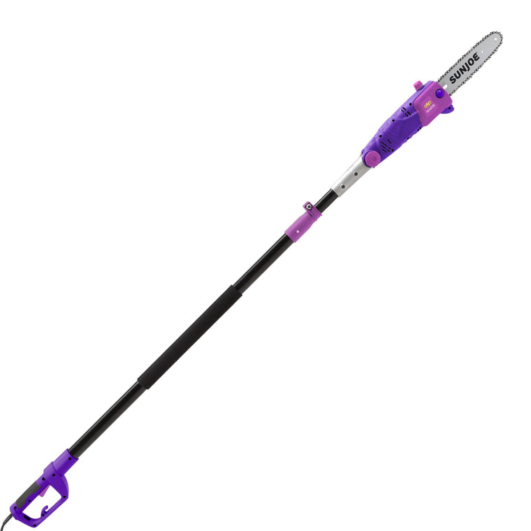 10×22 Electric Multi-Angle Pole Chain Saw in Purple, Sun Joe SWJ803E-PRP