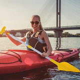 2-Piece Telescopic Boat Paddle Set with Plastic Blades and Aluminum Alloy Shafts, Adjustable Oars for Kayaking, Rafting and Canoeing