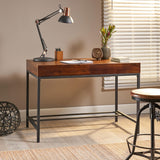 Wood Computer Desk with Built-In Storage, Durable Home Office Workstation Designed for Modern Interiors