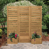 Yardistry Fusion Privacy Screen with Integrated Planters