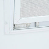 Emco 100 Series Self-Storing Storm Door, White, 36 in. x 80 in.