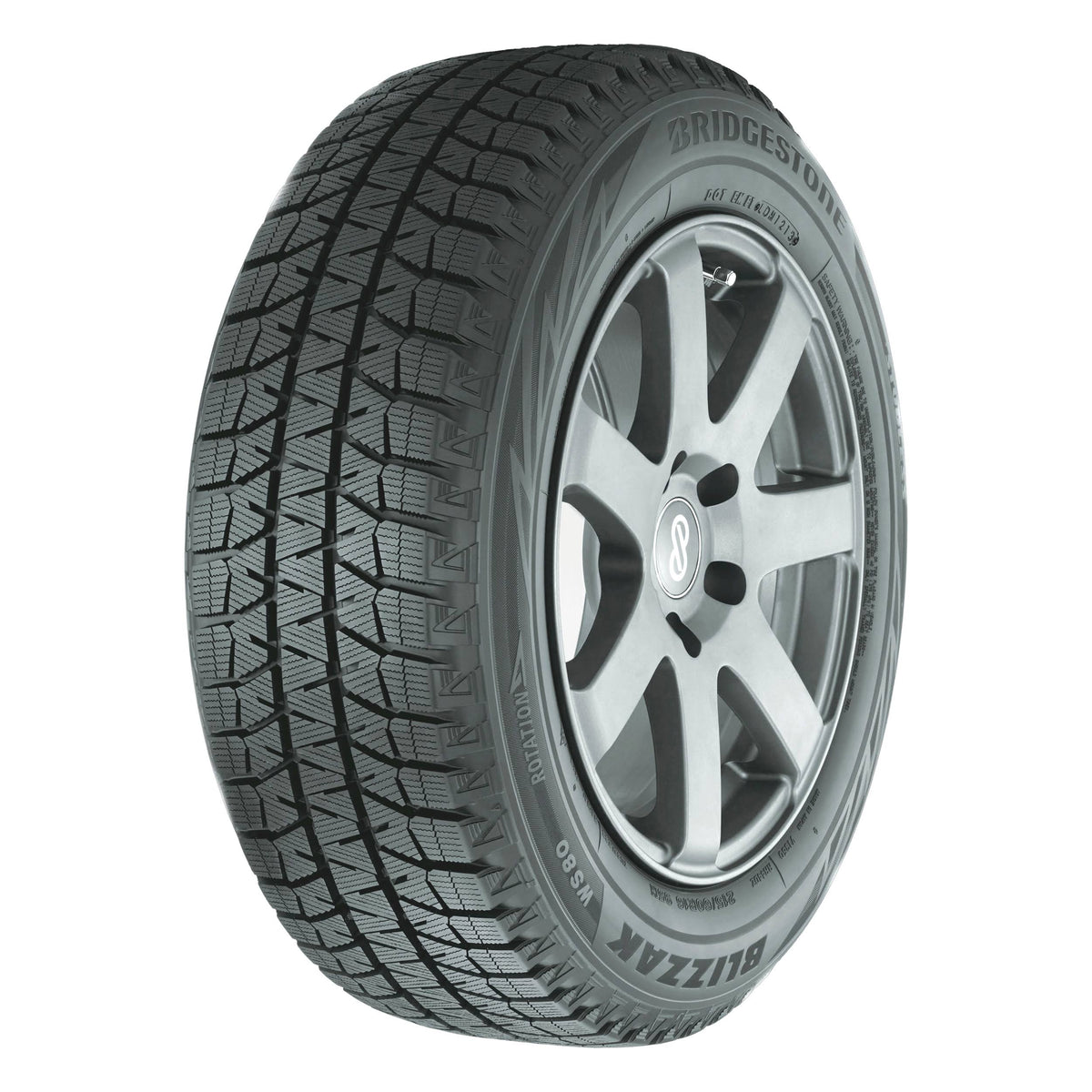 Bridgestone Blizzak WS80 Winter Tire, 225/60R17 Size
