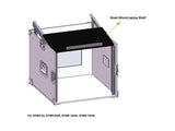 Sound Town STMR-8UW 8-Space PA/DJ Road Rack Case with Slant Mixer Top and Casters