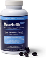 MacuHealth Plus+ Adult Eye Vitamin Supplement, 90-Day Supply with AREDS2-Based Formula, Lutein, Zeaxanthin and Meso-Zeaxanthin for Macular Degeneration Protection