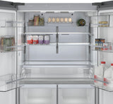 Bosch 800 Series Smart French Door Refrigerator, 21 Cu. Ft. Counter-Depth Design in Black Stainless Steel