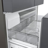 Bosch 800 Series Smart French Door Refrigerator, 21 Cu. Ft. Counter-Depth Design in Black Stainless Steel