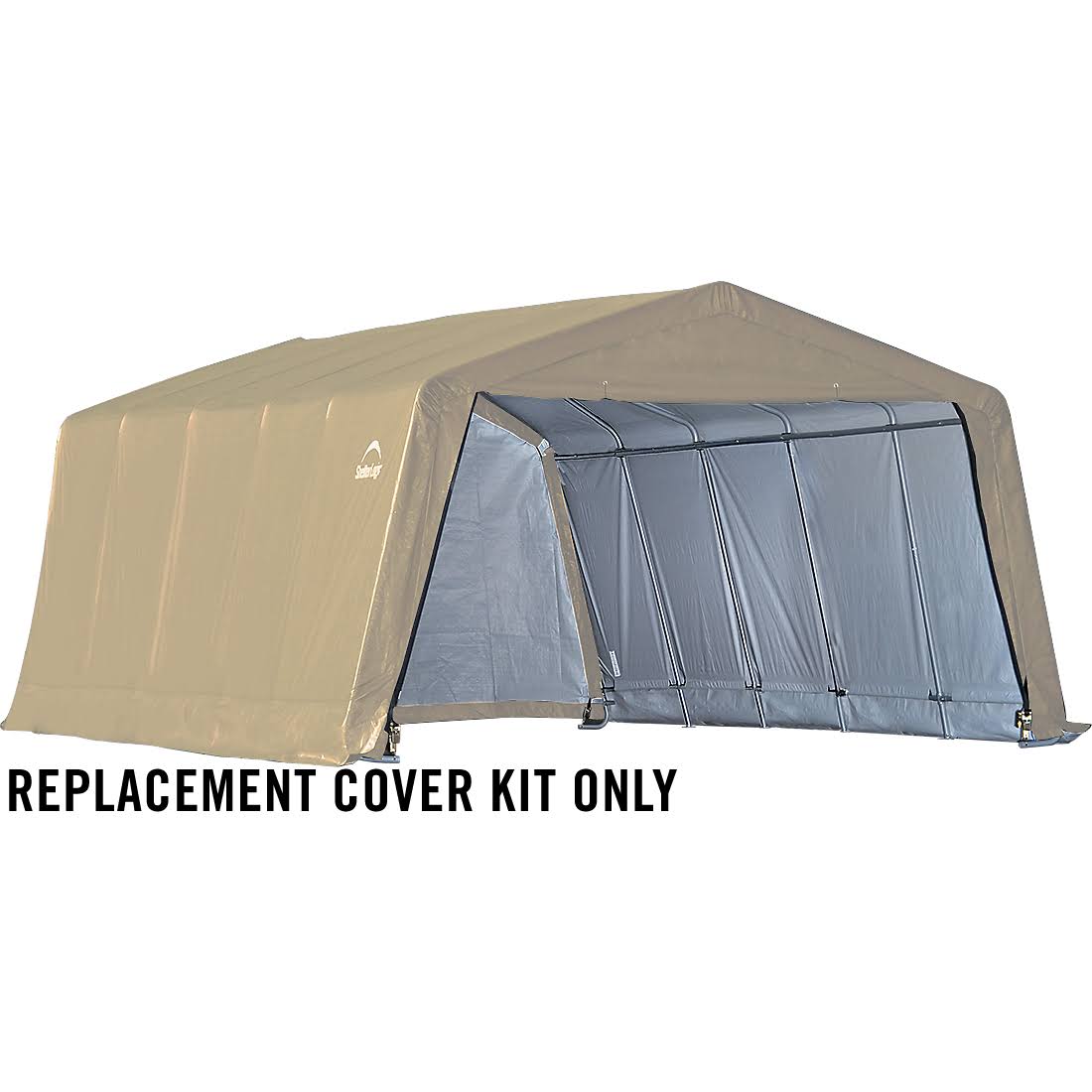 Heavy-Duty PVC Replacement Cover for The Garage-in-a-Box, 12 ft. x 20 ft. x 8 ft., 14.5 oz., Tan