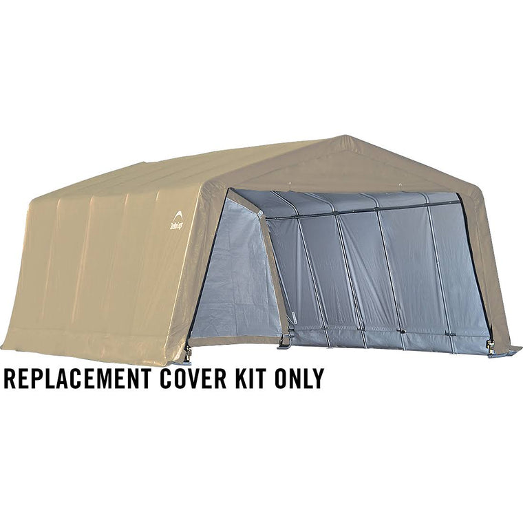 Heavy-Duty PVC Replacement Cover for The Garage-in-a-Box, 12 ft. x 20 ft. x 8 ft., 14.5 oz., Tan