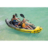 Intex Explorer K2 Inflatable Kayak Set for 2 People, Including Aluminum Oars