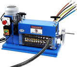Automatic Electric Wire Stripping Machine for 0.06-1.5 Wire, 75 ft/min Precision Tool with Manual Crank for Copper Cable Recycling