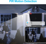 SECRT Wireless Outdoor Security Camera with 1080P WiFi, Color Night Vision, Motion Detection, Spotlight, Siren, 2-Way Talk and Waterproof Design
