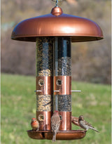 Perky-Pet 7103-2 Triple Tube Bird Feeder in Copper Finish