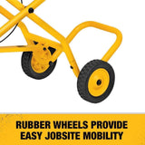 DWX726 Miter Saw Stand with Wheels