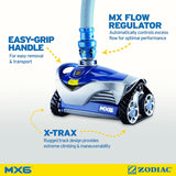 Zodiac MX6 Automatic Pool Cleaner with Suction-Side Vacuum Design for In-Ground Pools