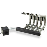 Masonry Fireplace Heater with 5 Tubes and Integrated Blower