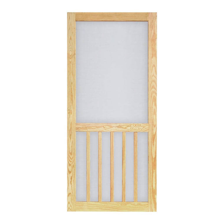Timber WTIM36PT Wood Screen Door with 5-Bar Design, 36 x 80 in.