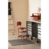 Cosco Red Retro Counter Chair That Converts to a Step Stool