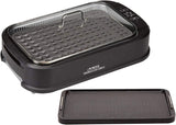 Power XL Indoor Electric Grill & Griddle with Removable Nonstick Plates, Glass Lid, 1500 Watt, Black, 21X 15.4X 8.1