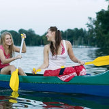 2-Piece Telescopic Boat Paddle Set with Plastic Blades and Aluminum Alloy Shafts, Adjustable Oars for Kayaking, Rafting and Canoeing