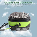 Bluetooth Safety Ear Muffs with 29dB NRR Noise Reduction, FM Radio and MP3 Audio, Rechargeable Wireless Headphones, Green