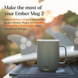 Ember Temperature Control Smart Mug 2, 14 Oz App-Controlled Heated Coffee Cup with Improved Design & 80-Minute Battery Life, White