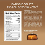Funtasty Dark Chocolate Sea Salt Caramel Squares, 2-Pound Candy Pack