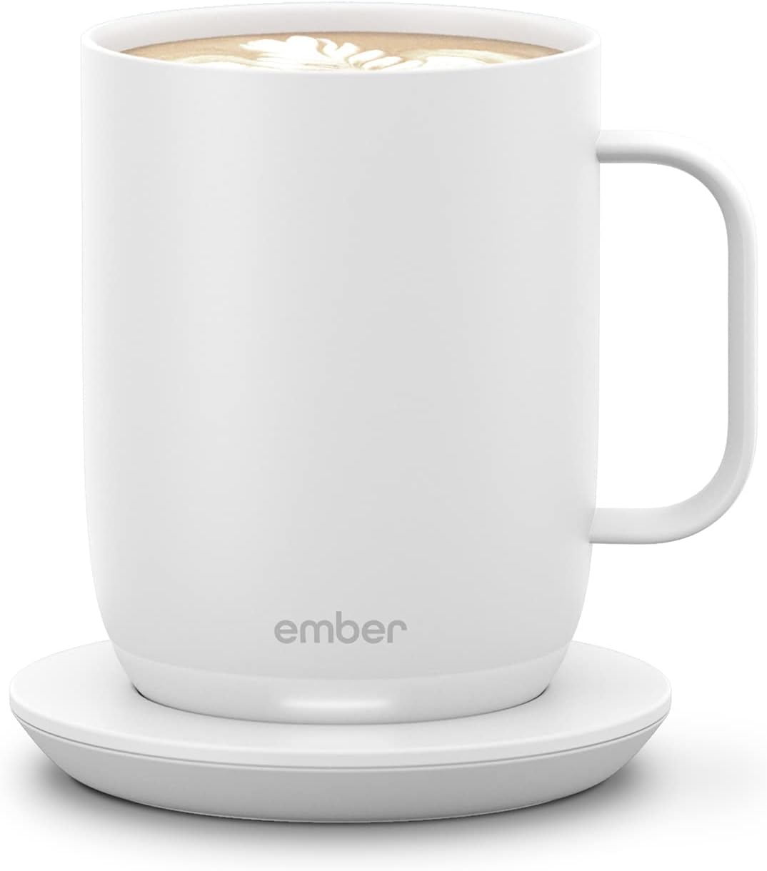 Ember Temperature Control Smart Mug 2, 14 Oz App-Controlled Heated Coffee Cup with Improved Design & 80-Minute Battery Life, White
