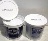 Apoxie Sculpt White 2-Part Modeling Compound with A and B Components, 4 lb.