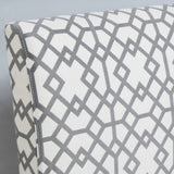 Christopher Knight Home Kassi Accent Chairs, Set of 2, with Geometric Gray Pattern
