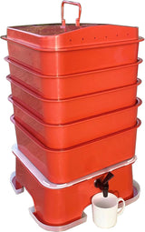 VermiHut Plus 5-Tray Worm Compost Bin with Easy Setup and Sustainable Design