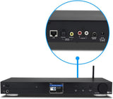 Ocean Digital WR10 WiFi Internet Radio Tuner with FM, Ethernet and Bluetooth Receiver, 2.4-Inch Color Display, Digital Output for Hi-Fi Systems, Black