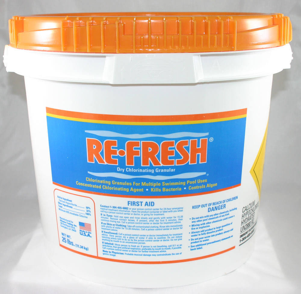 Refresh W8000392 Pool Chemical Shock with 25 lbs of Calcium Hypochlorite
